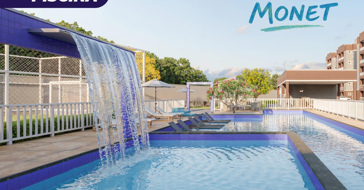 Piscina com cascata